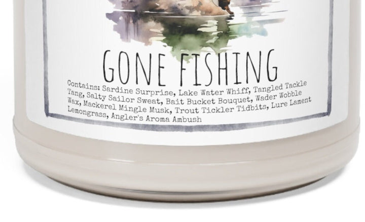 Fishing - 9oz Soy Candle, Birthday,  Friend, Birthday Gift, Men Women 1B