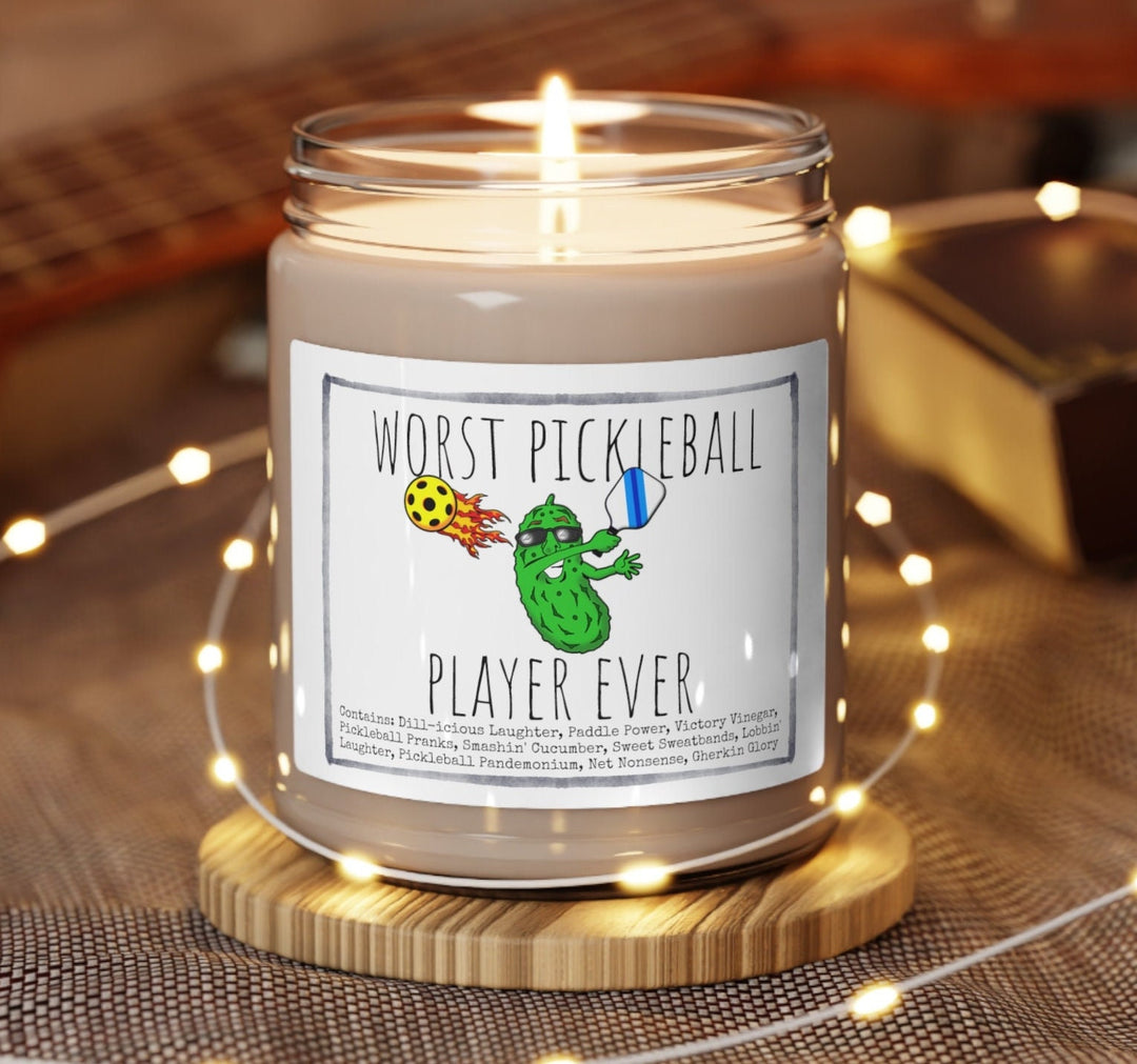 Pickleball - 9oz Soy Candle, Birthday,  Friend, Birthday Gift, Men Women 1A