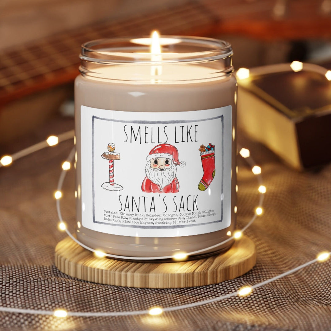 Christmas Santa - 9oz Soy Candle, Birthday,  Friend, Birthday Gift, Men Women