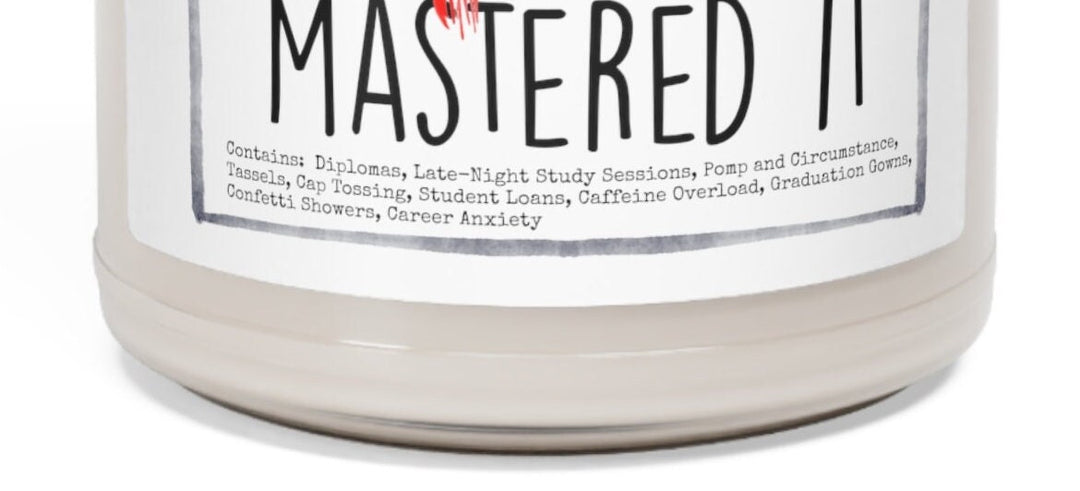 Masters Graduation - 9oz Soy Candle, Birthday,  Friend, Birthday Gift, Men Women