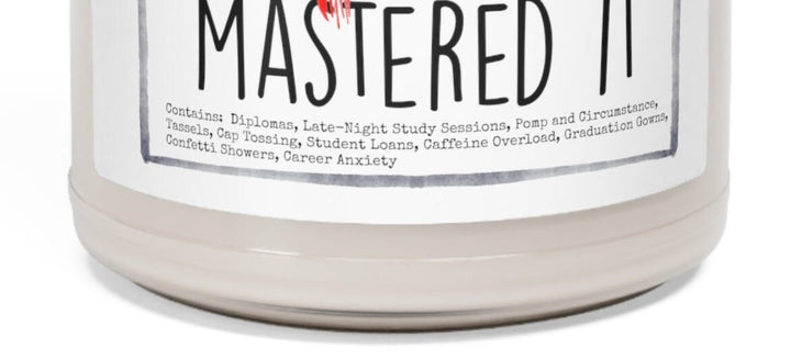 Masters Graduation - 9oz Soy Candle, Birthday,  Friend, Birthday Gift, Men Women