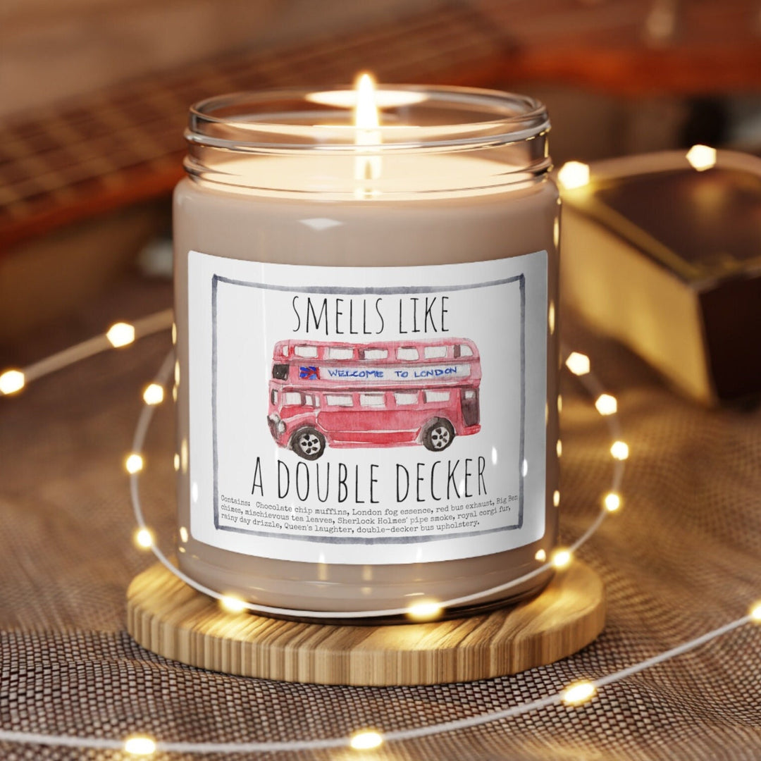 England Bus - 9oz Soy Candle, Birthday,  Friend, Birthday Gift, Men Women