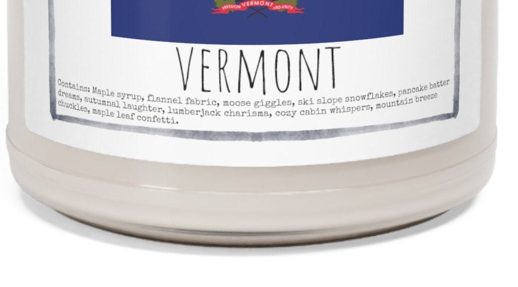 Vermont - 9oz Soy Candle, Birthday,  Friend, Birthday Gift, Men Women