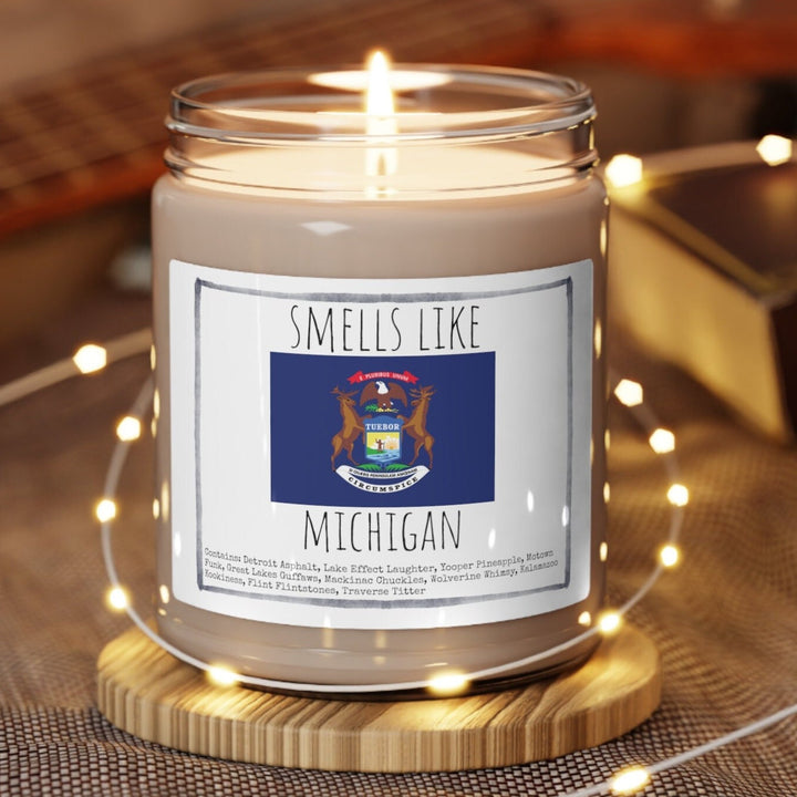 Michigan - 9oz Soy Candle, Birthday,  Friend, Birthday Gift, Men Women