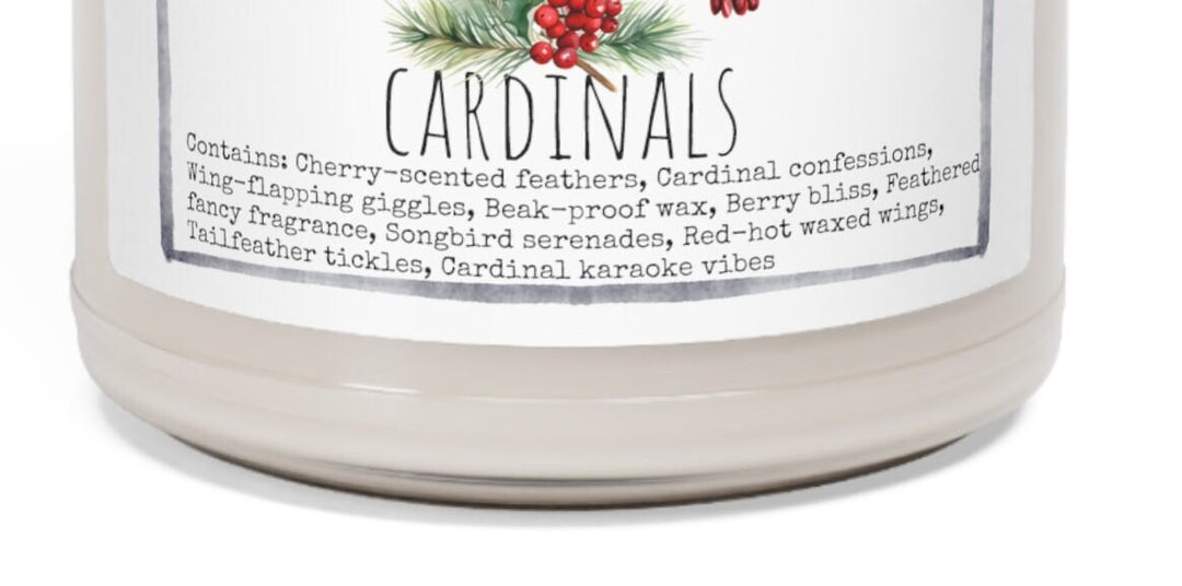 Cardinal BIrd - 9oz Soy Candle, Birthday,  Friend, Birthday Gift, Men Women