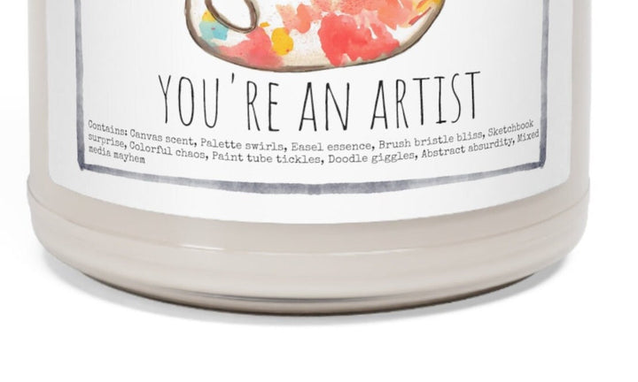 Painter Art - 9oz Soy Candle, Birthday,  Friend, Birthday Gift, Men Women 1A