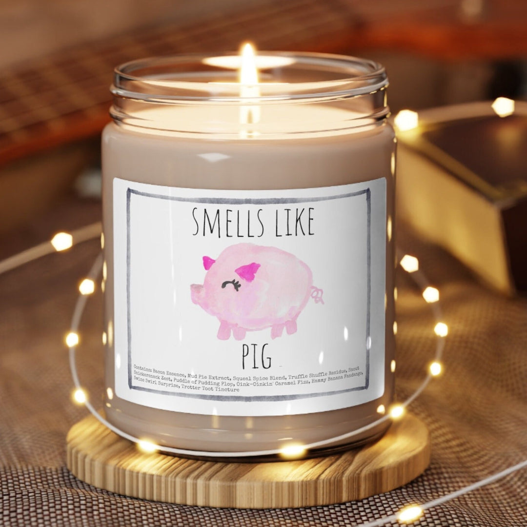 Pig - 9oz Soy Candle, Birthday,  Friend, Birthday Gift, Men Women