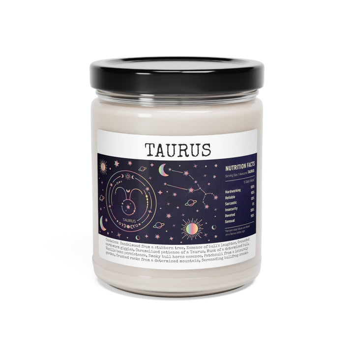 Taurus Zodiac - 9oz Soy Candle, Birthday,  Friend, Birthday Gift, Men Women