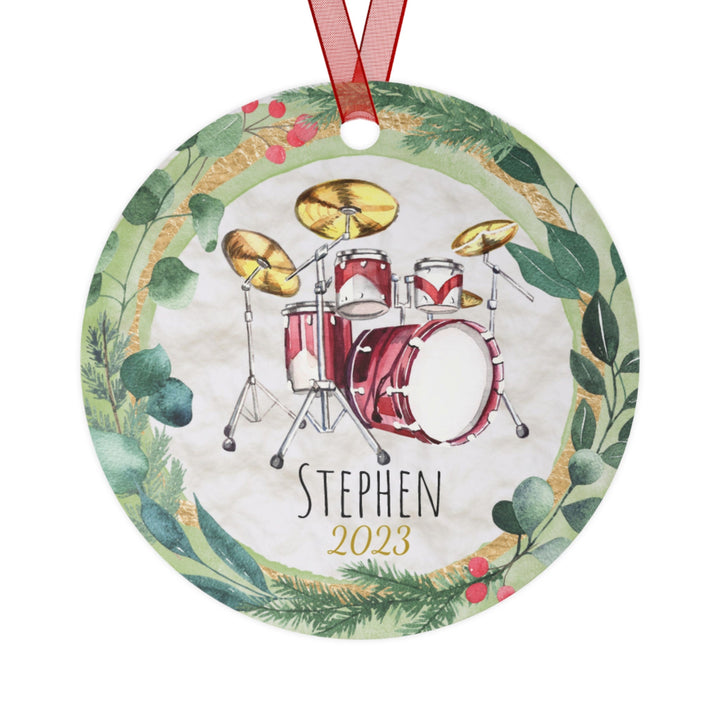 Drummer - Christmas Ornament, Ceramic, Funny Personalized, Tree Decoration