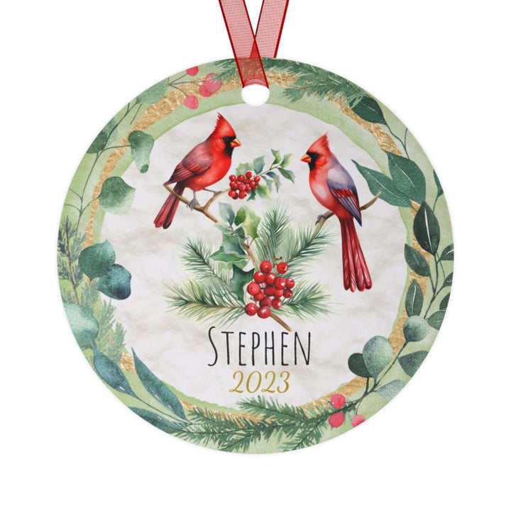 Cardinal Bird - Christmas Ornament, Ceramic, Funny Personalized, Tree Decoration