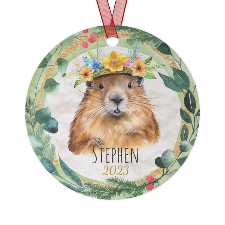 Beaver - Christmas Ornament, Ceramic, Funny Personalized, Tree Decoration 2