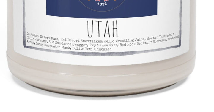 Utah - 9oz Soy Candle, Birthday,  Friend, Birthday Gift, Men Women