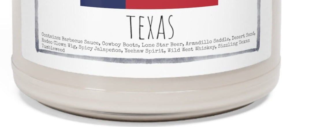 Texas - 9oz Soy Candle, Birthday,  Friend, Birthday Gift, Men Women