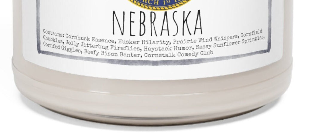 Nebraska - 9oz Soy Candle, Birthday,  Friend, Birthday Gift, Men Women