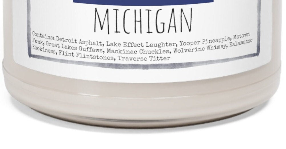 Michigan - 9oz Soy Candle, Birthday,  Friend, Birthday Gift, Men Women