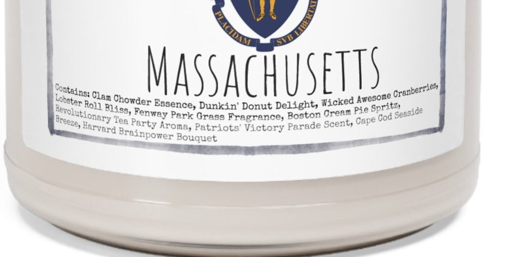 Massachusetts - 9oz Soy Candle, Birthday,  Friend, Birthday Gift, Men Women