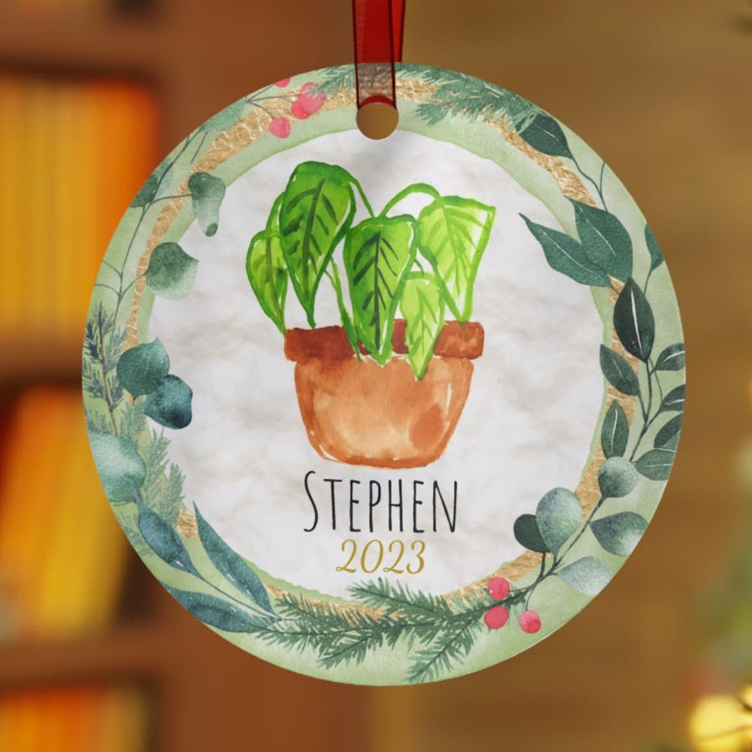 Plant - Christmas Ornament, Ceramic, Funny Personalized, Tree Decoration