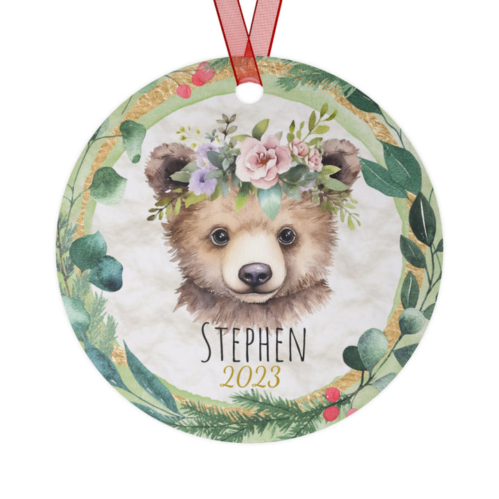 Baby Bear - Christmas Ornament, Ceramic, Funny Personalized, Tree Decoration