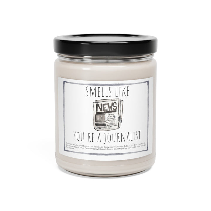 Journalist - 9oz Soy Candle, Birthday,  Friend, Birthday Gift, Men Women