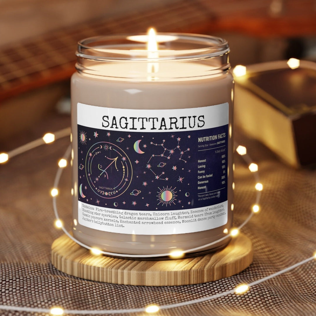 Sagittarius - 9oz Soy Candle, Birthday,  Friend, Birthday Gift, Men Women