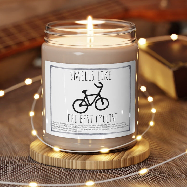 Cycling - 9oz Soy Candle, Birthday,  Friend, Birthday Gift, Men Women 1B