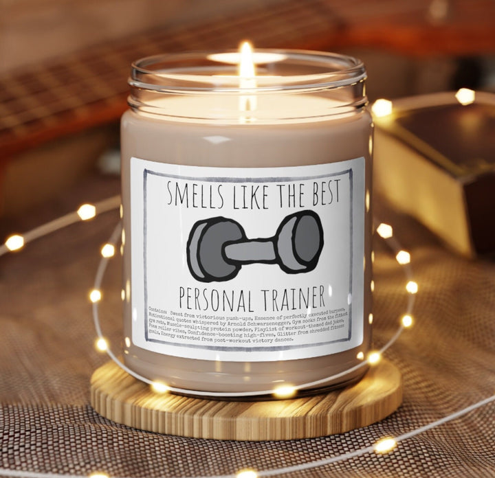 Personal Trainer - 9oz Soy Candle, Birthday,  Friend, Birthday Gift, Men Women