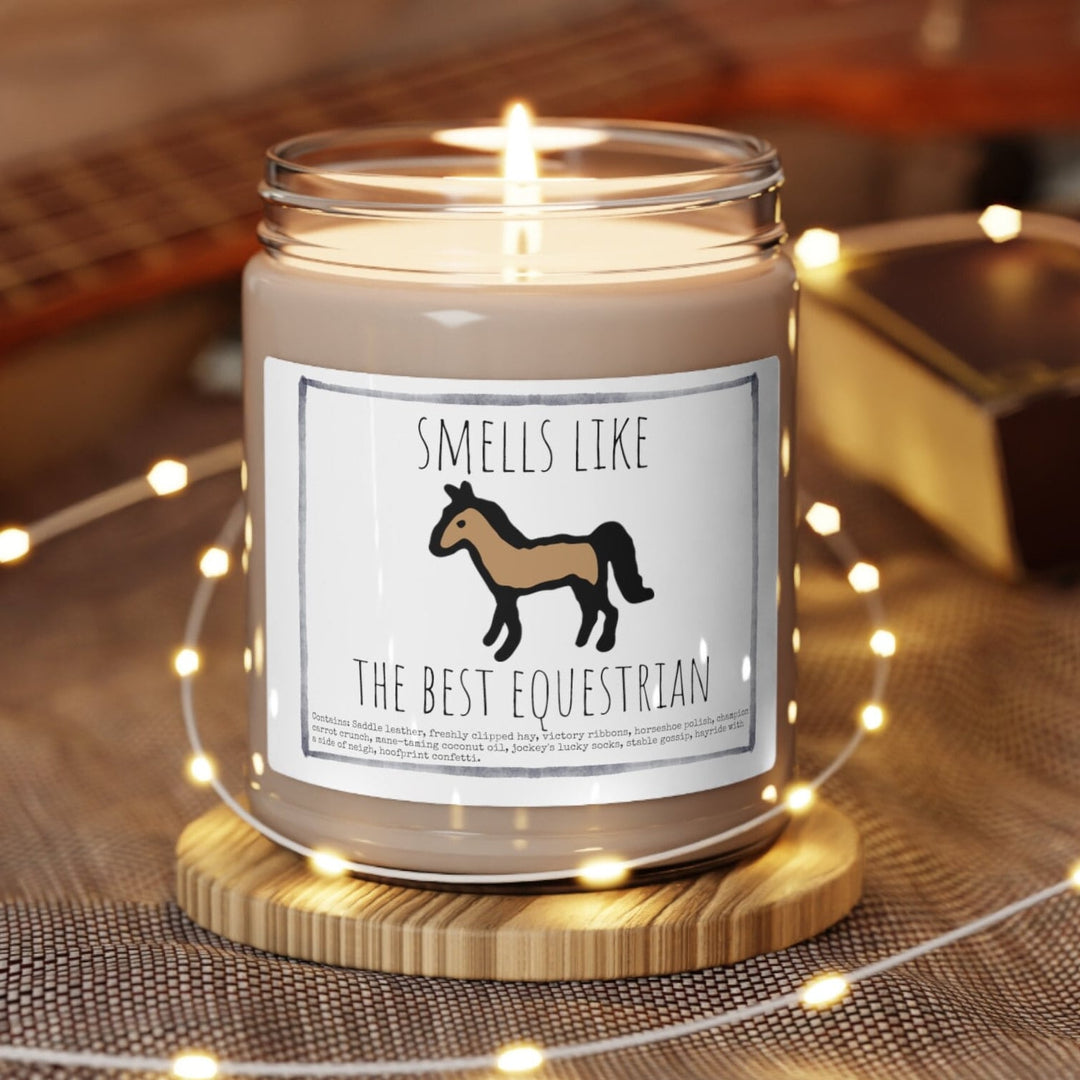 Horse Equestrian - 9oz Soy Candle, Birthday,  Friend, Birthday Gift, Men Women 1A