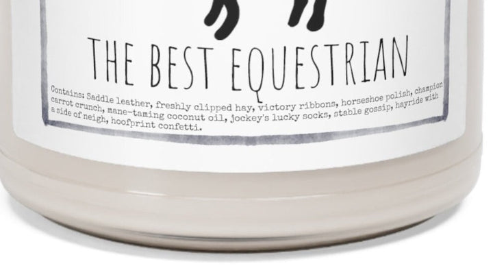 Horse Equestrian - 9oz Soy Candle, Birthday,  Friend, Birthday Gift, Men Women 1A