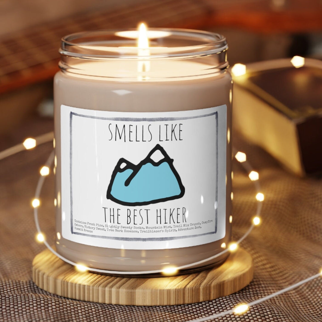 Hiking Mountains - 9oz Soy Candle, Birthday,  Friend, Birthday Gift, Men Women