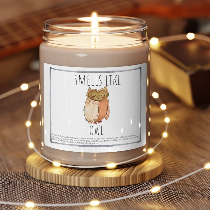 Owl - 9oz Soy Candle, Birthday,  Friend, Birthday Gift, Men Women 1B