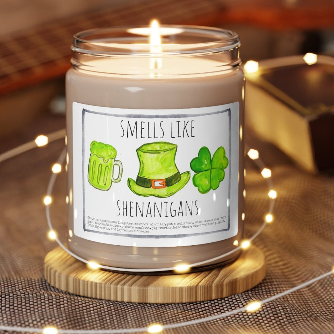 Irish St. Patricks - 9oz Soy Candle, Birthday,  Friend, Birthday Gift, Men Women 1D