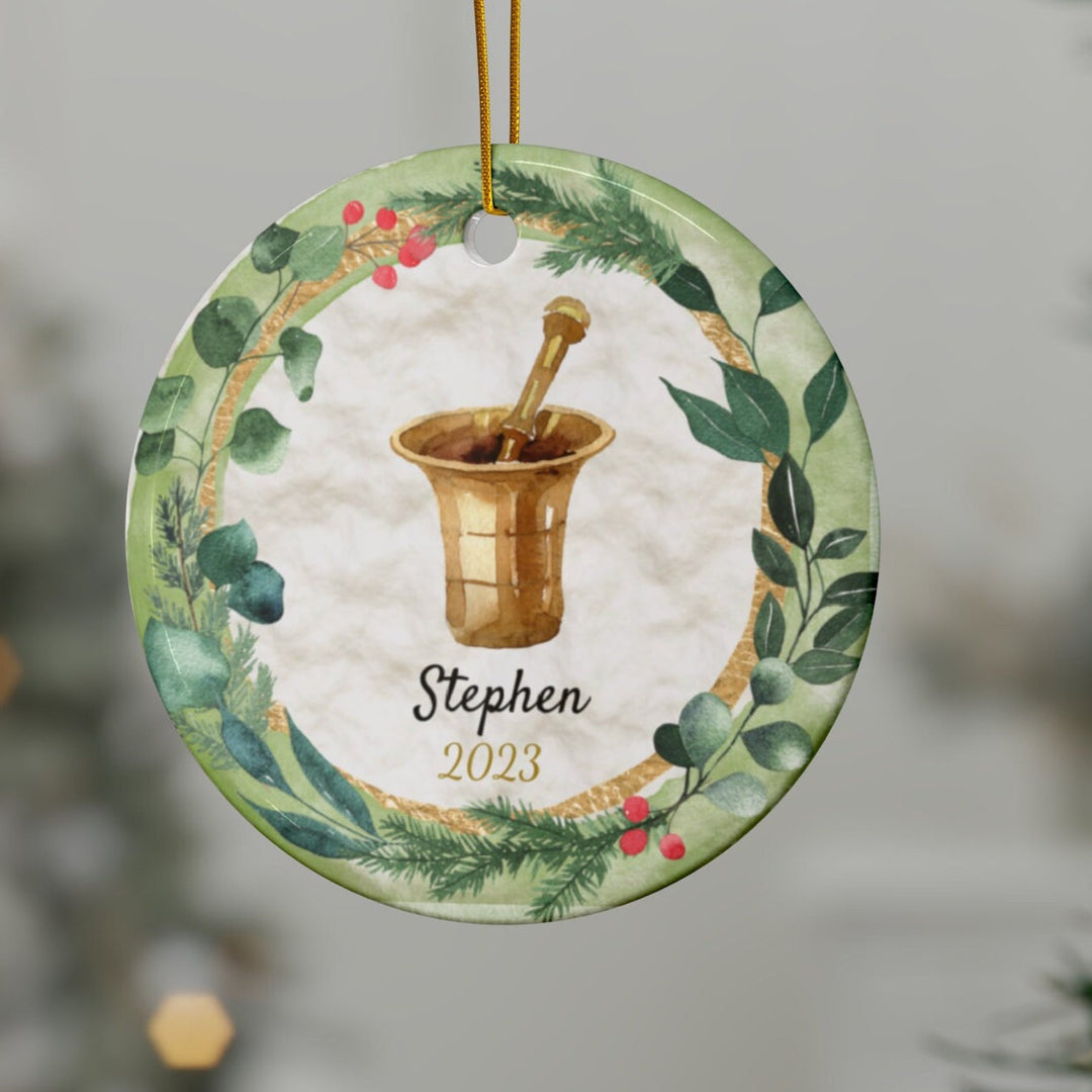 Pharmacist - Christmas Ornament, Ceramic, Funny Personalized, Tree Decoration