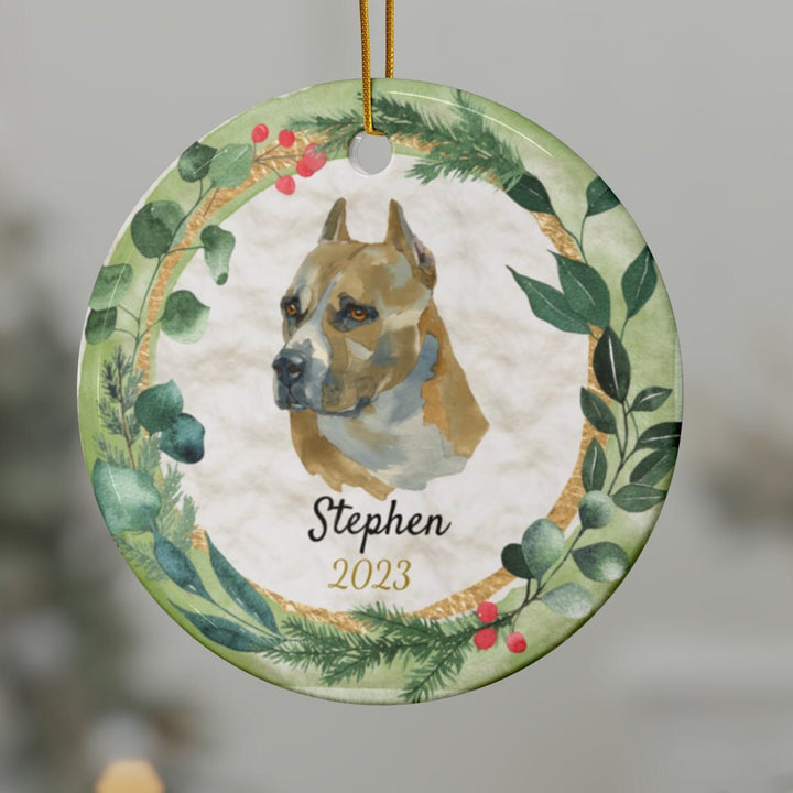 Staffordshire  - Christmas Ornament, Ceramic, Funny Personalized, Tree Decoration