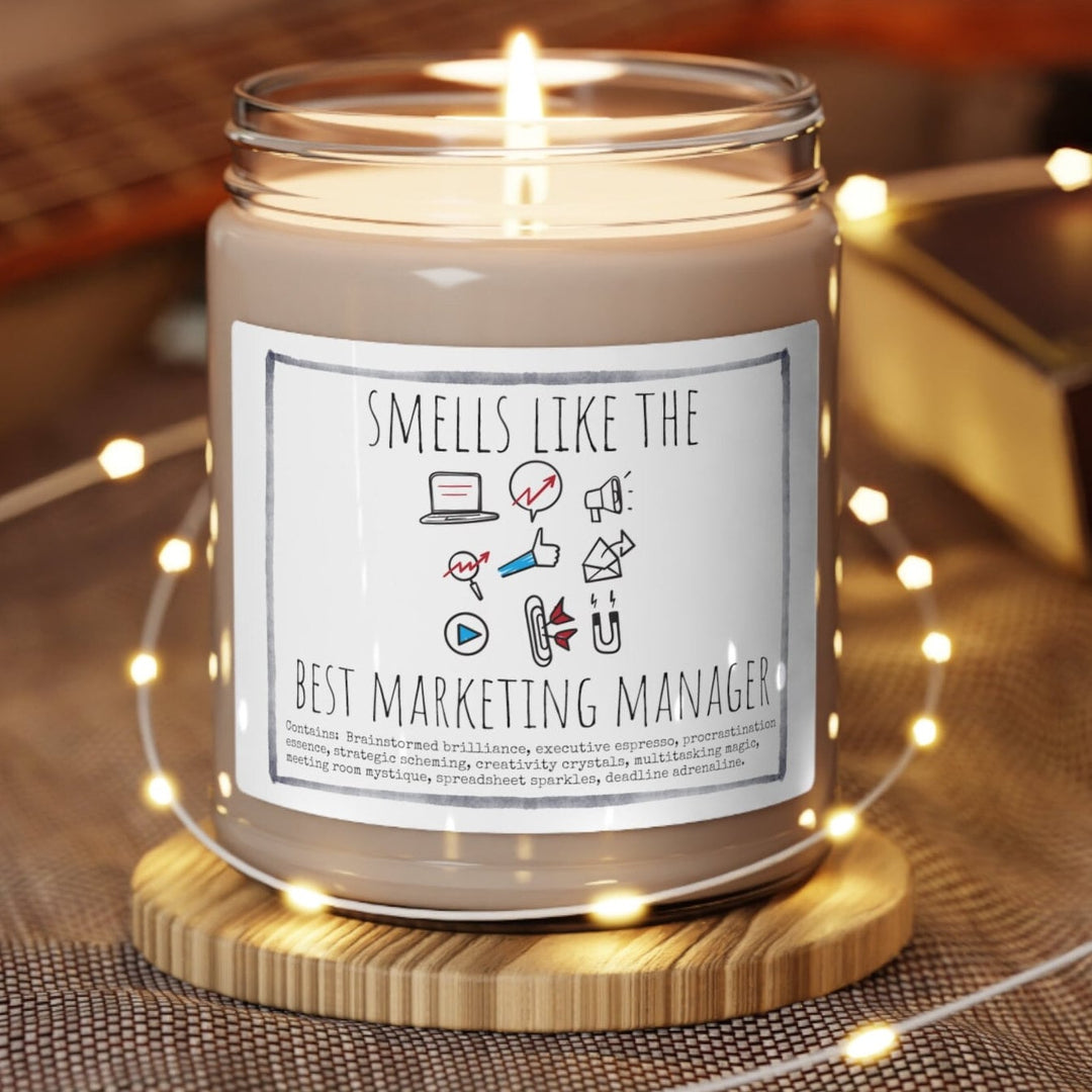 Marketing Manager - 9oz Soy Candle, Birthday,  Friend, Birthday Gift, Men Women