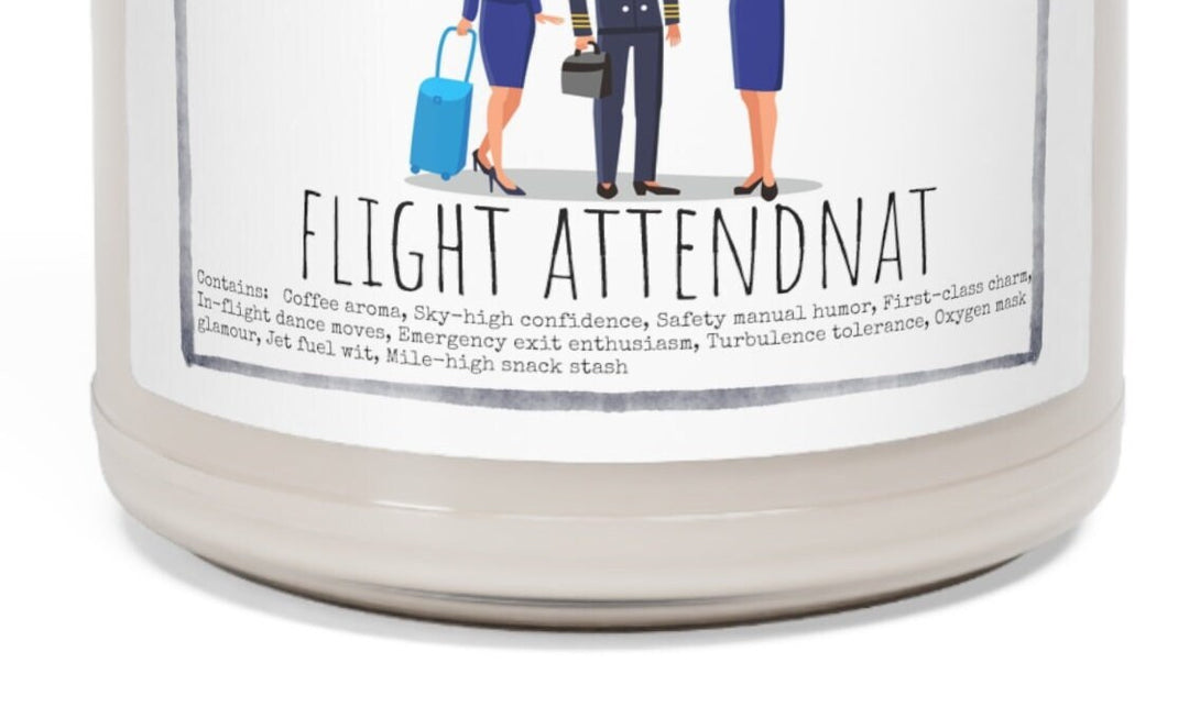 Flight Attendant - 9oz Soy Candle, Birthday,  Friend, Birthday Gift, Men Women