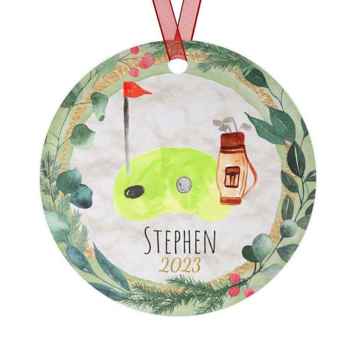 Golf - Christmas Ornament, Ceramic, Funny Personalized, Tree Decoration 1A