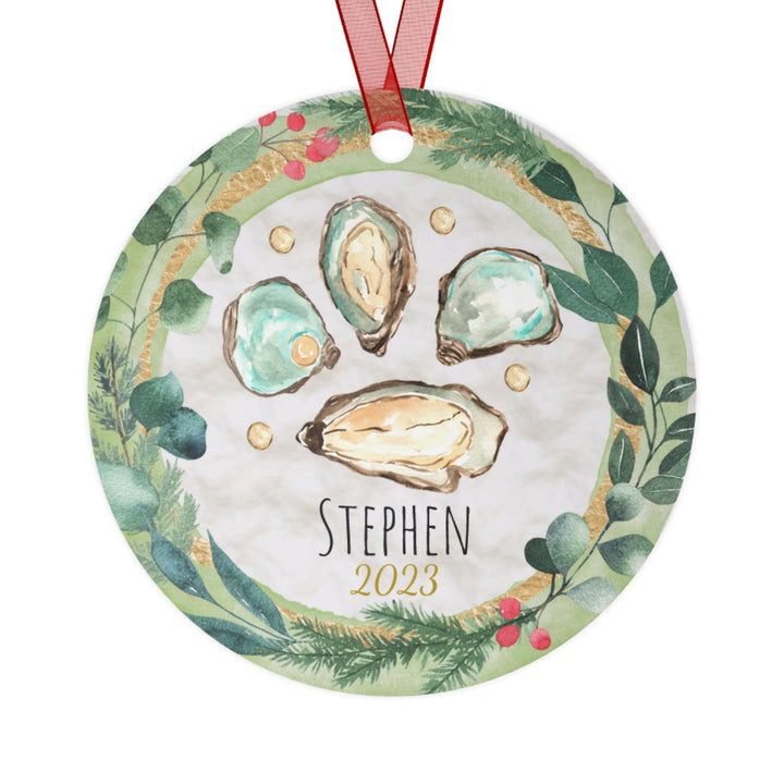 Oyster - Christmas Ornament, Ceramic, Funny Personalized, Tree Decoration