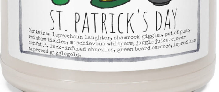 a bottle of st patrick&#39;s day liquid