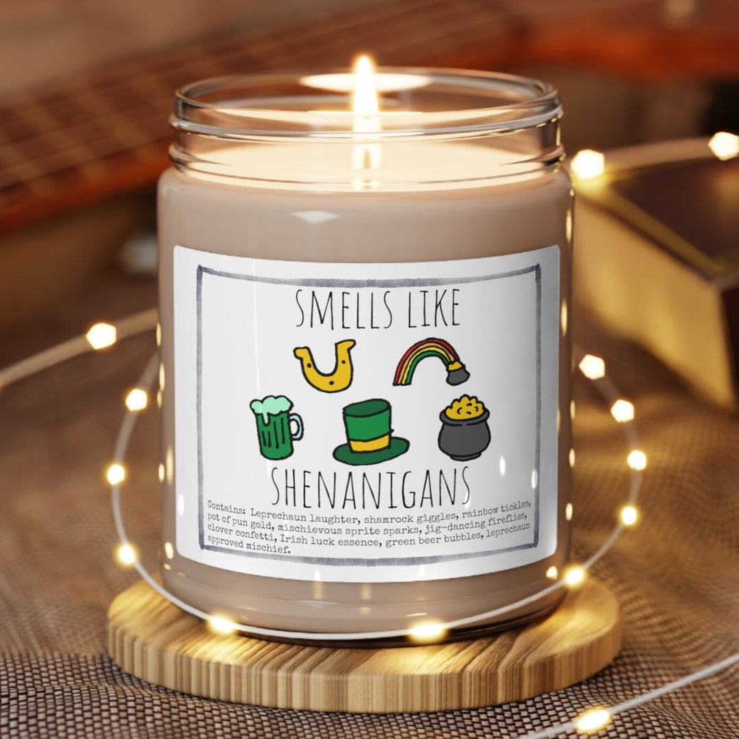 Irish St. Patricks - 9oz Soy Candle, Birthday,  Friend, Birthday Gift, Men Women