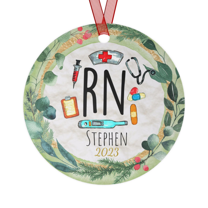 Nurse RN - Christmas Ornament, Ceramic, Funny Personalized, Tree Decoration