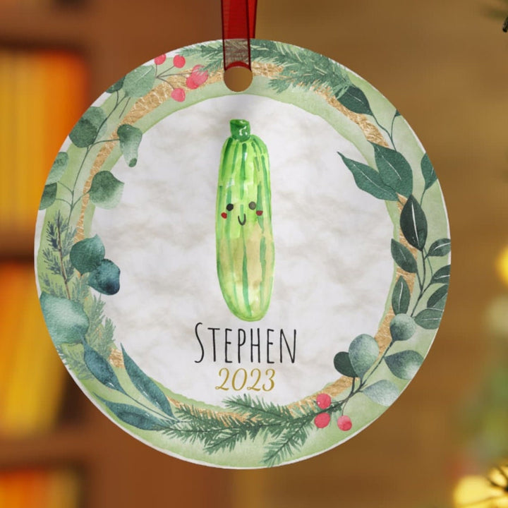 Pickle - Christmas Ornament, Ceramic, Funny Personalized, Tree Decoration 1B