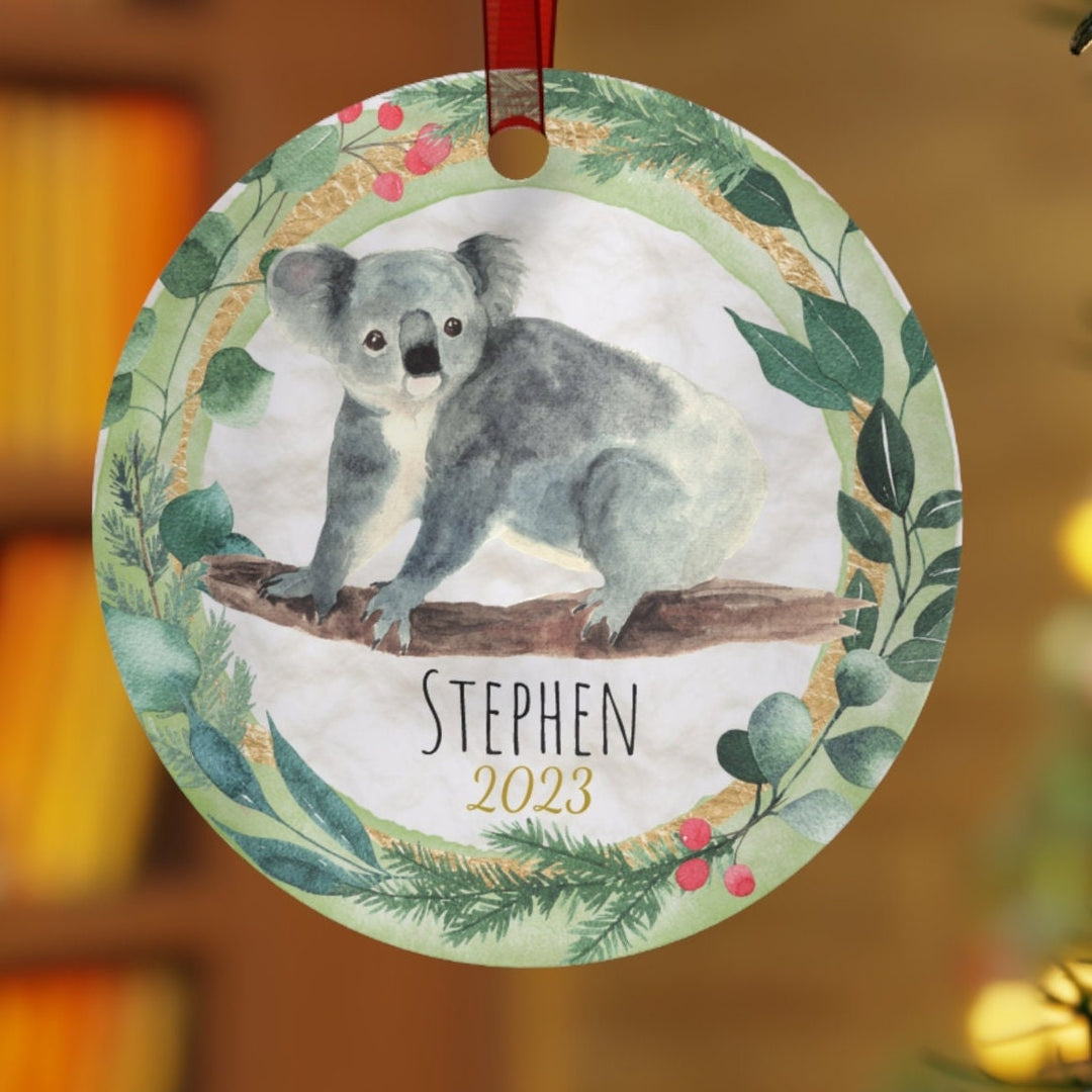 Koala - Christmas Ornament, Ceramic, Funny Personalized, Tree Decoration