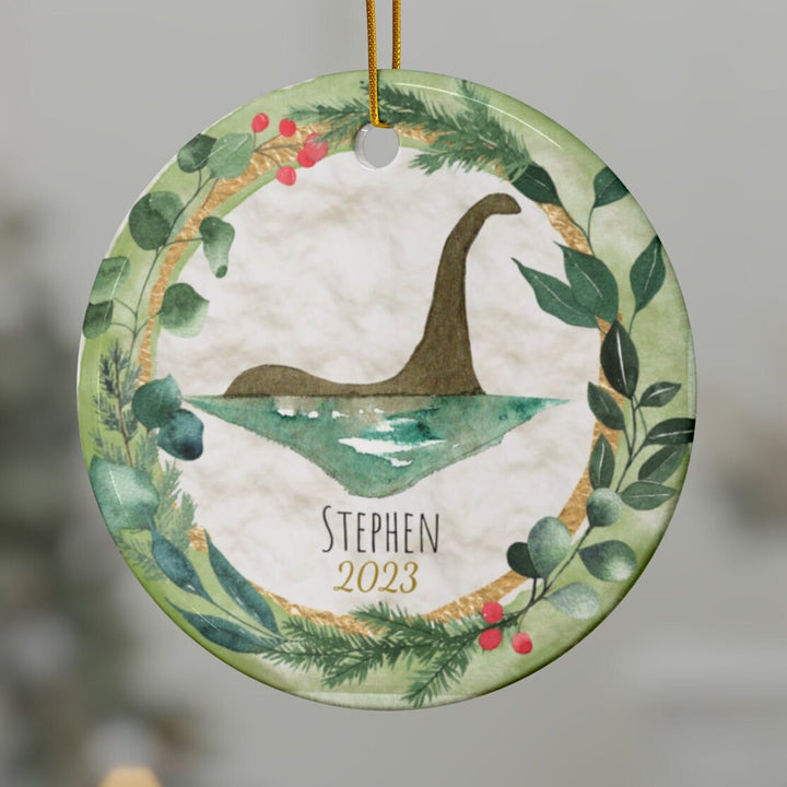 Loch Ness - Christmas Ornament, Ceramic, Funny Personalized, Tree Decoration