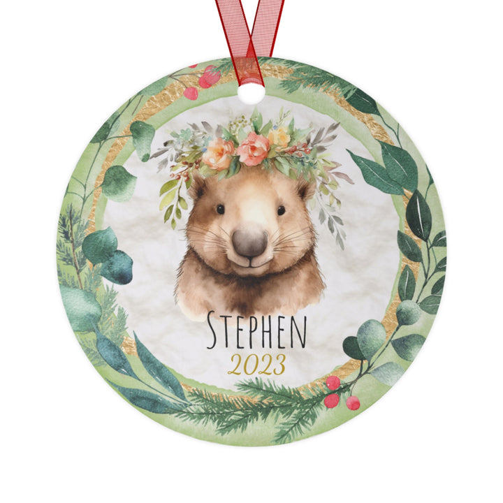 Wombat - Christmas Ornament, Ceramic, Funny Personalized, Tree Decoration