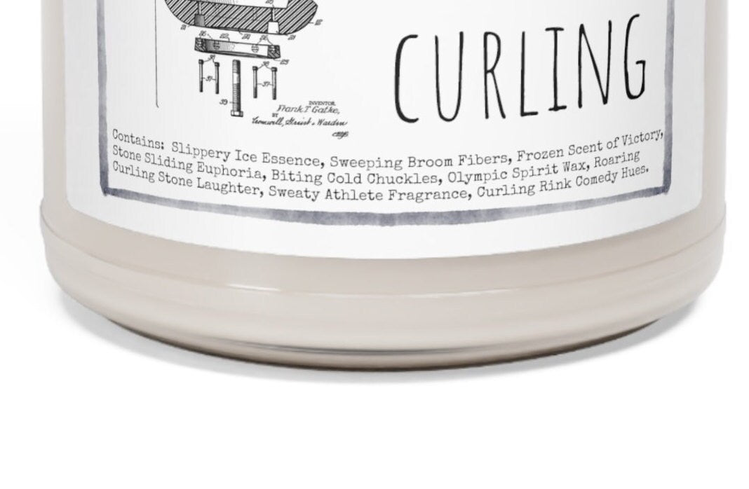 Curling - 9oz Soy Candle, Birthday,  Friend, Birthday Gift, Men Women