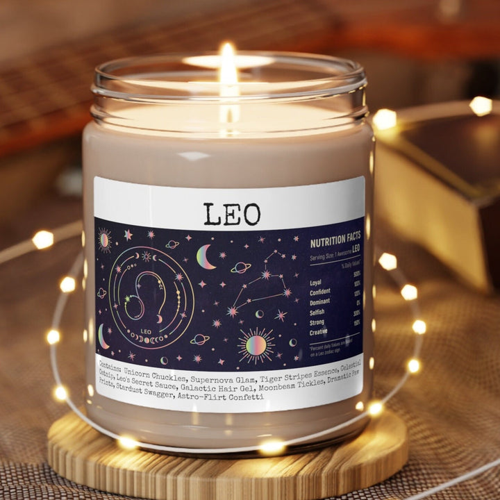 Leo Zodiac - 9oz Soy Candle, Birthday,  Friend, Birthday Gift, Men Women