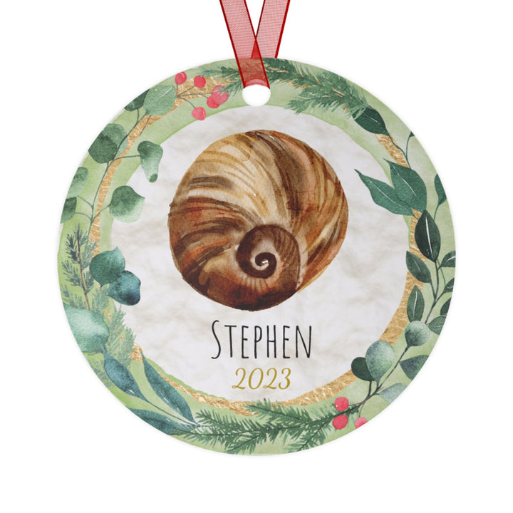 Seashell Beach - Christmas Ornament, Ceramic, Funny Personalized, Tree Decoration 1B