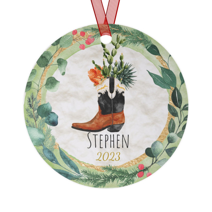 Cowgirl - Christmas Ornament, Ceramic, Funny Personalized, Tree Decoration