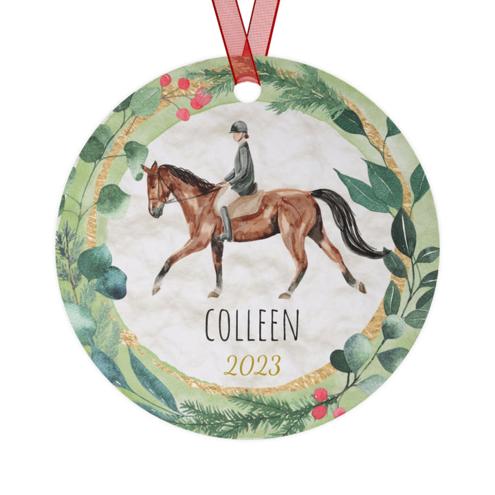 Equestrian - Christmas Ornament, Ceramic, Funny Personalized, Tree Decoration