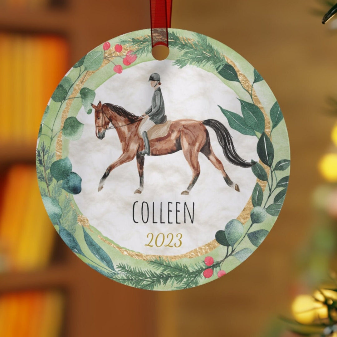 Equestrian - Christmas Ornament, Ceramic, Funny Personalized, Tree Decoration